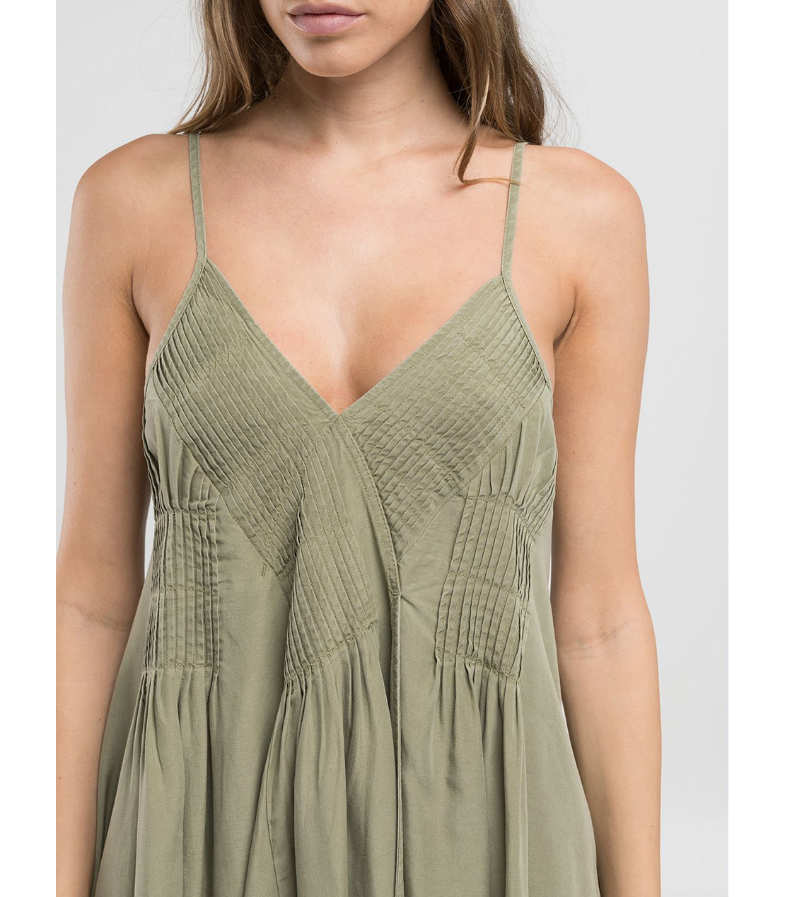 プリーツ付きミニドレス 詳細画像 ライトミリタリー 5